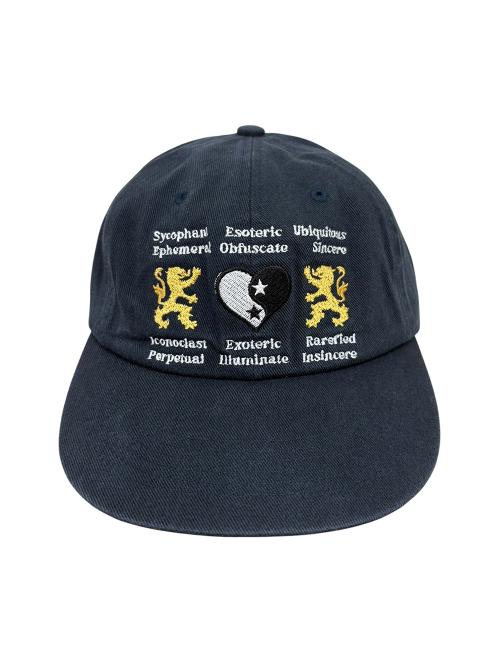 Lion Heart Washed Cap Dark Navy