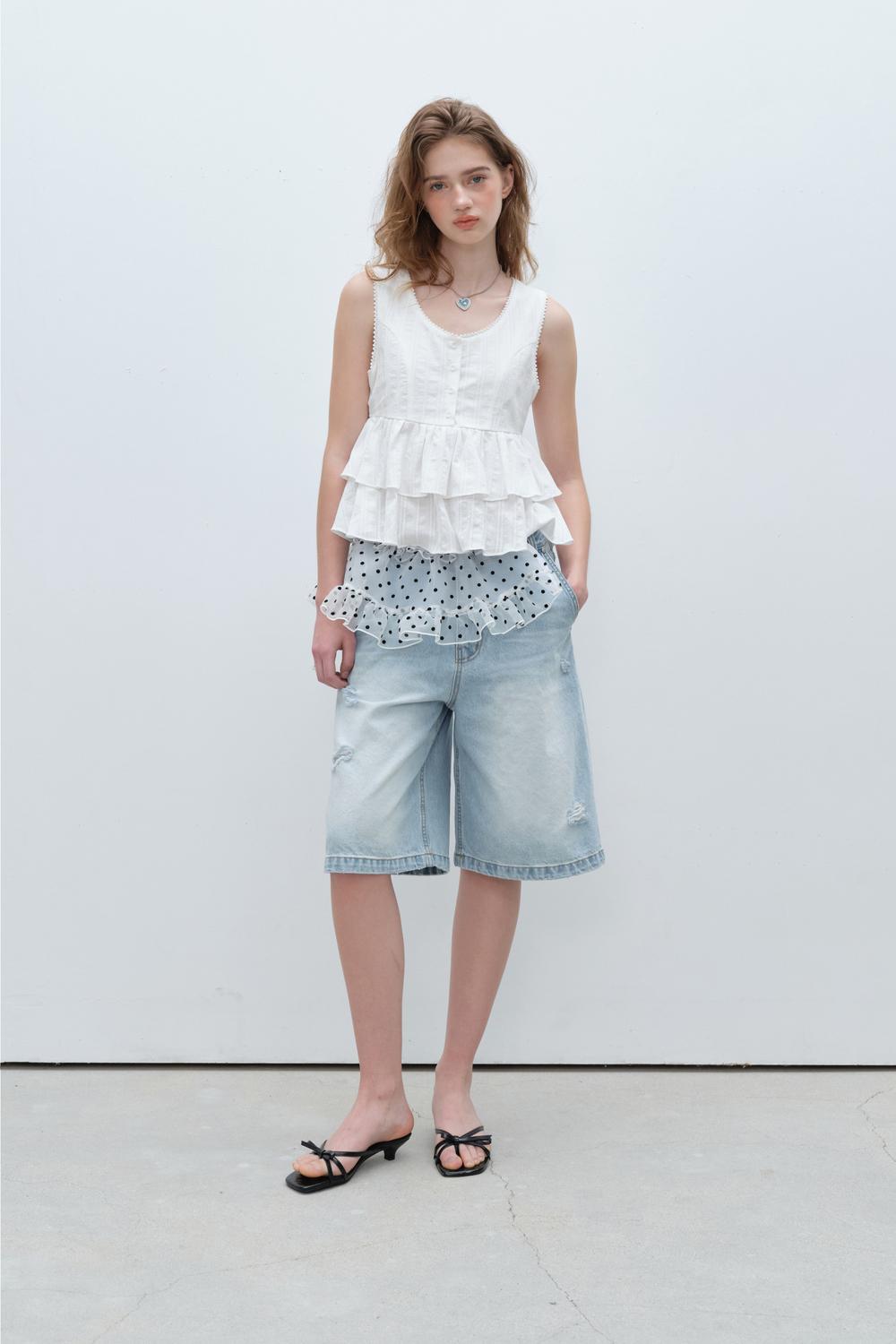 [2nd Order] FLORAL LACE SLEEVELESS (WHITE)