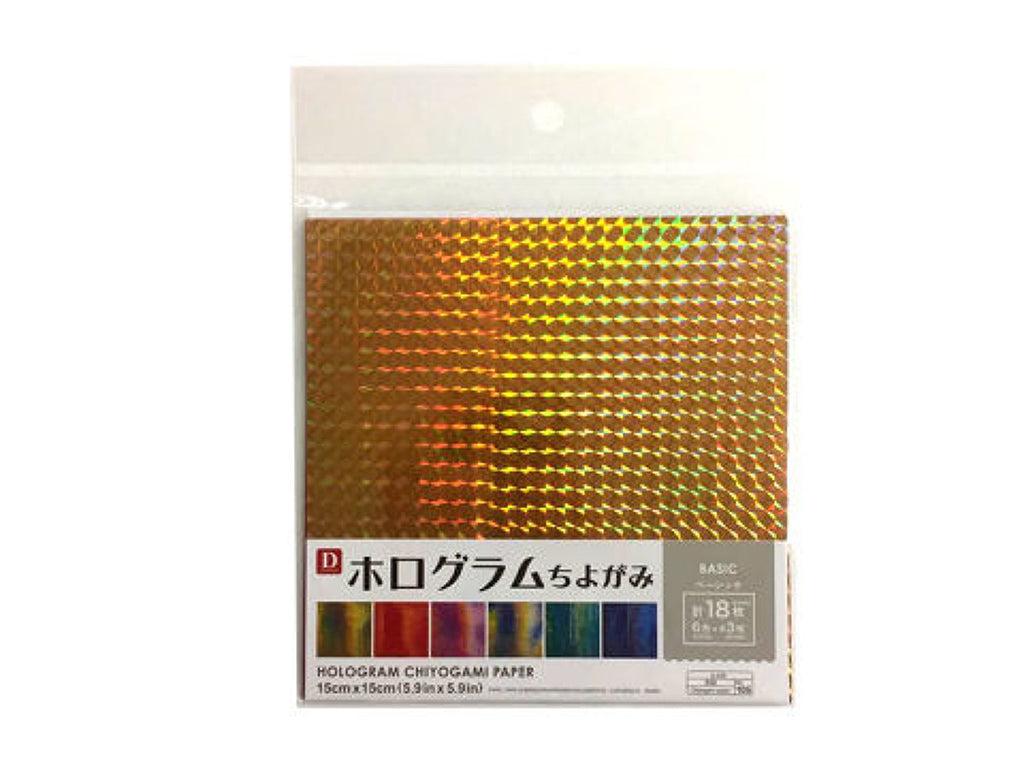 [다이소] 홀로그램 색종이 (기본, 18장)