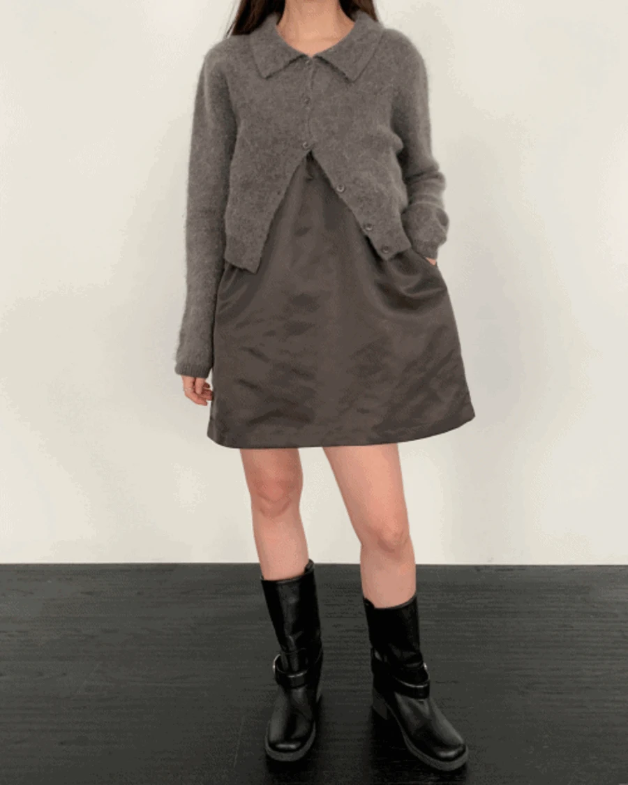 [브라운 LTC 단독/브라운, 아이보리 당일출고] 베일리 앙고라 가디건 (3c)