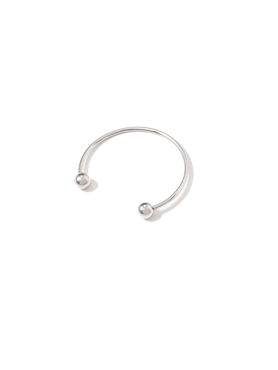 thin two ball layered ring (R005_silver)