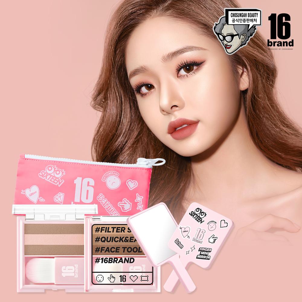 [16브랜드] 퀵&이지 3초쉐딩! 필터샷+갱스쁘띠파우치+핸드미니미러