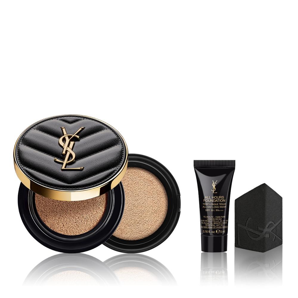 [입생로랑] 엉크르 드 뽀 쿠션& 리필 세트(+파운데이션 5ml+스펀지)