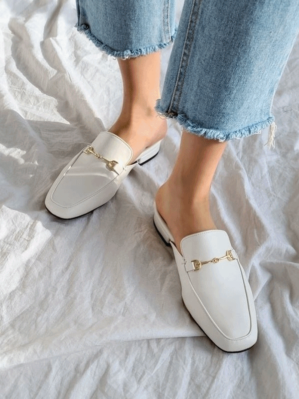 국내제작 [당일발송] 카시안 홀스빗 금장 체인 블로퍼 폭신 쿠션 슬리퍼 255까지