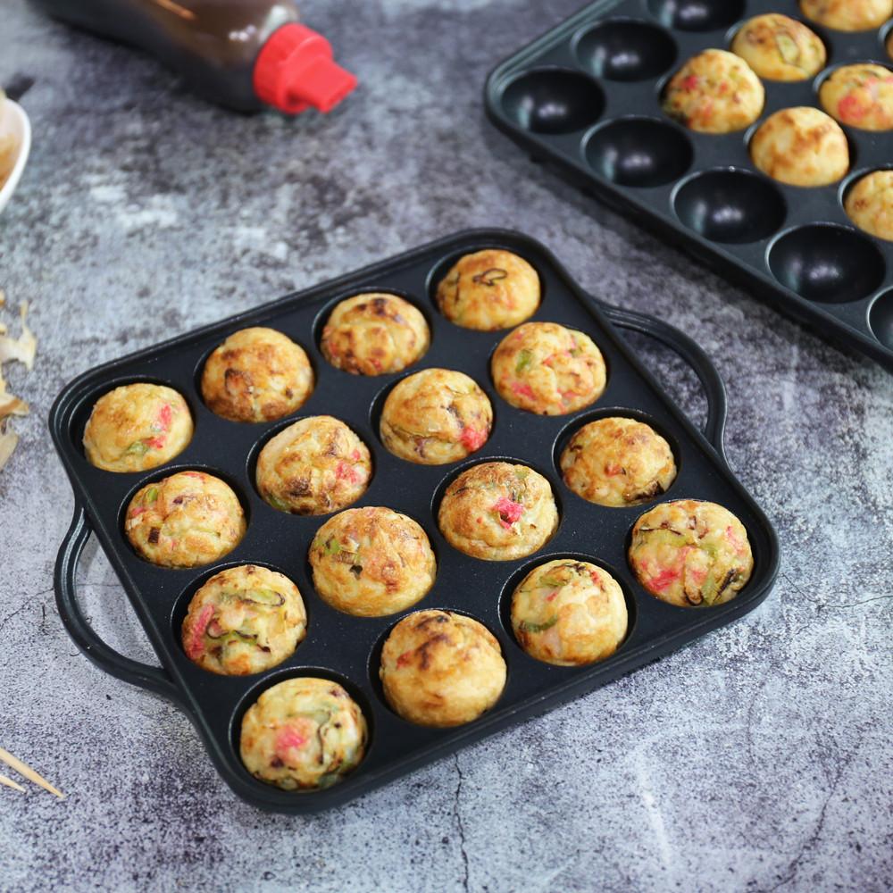 이지쿠커 타코야끼팬 16구 - 가정용 수제간식 타코야키 철판 틀