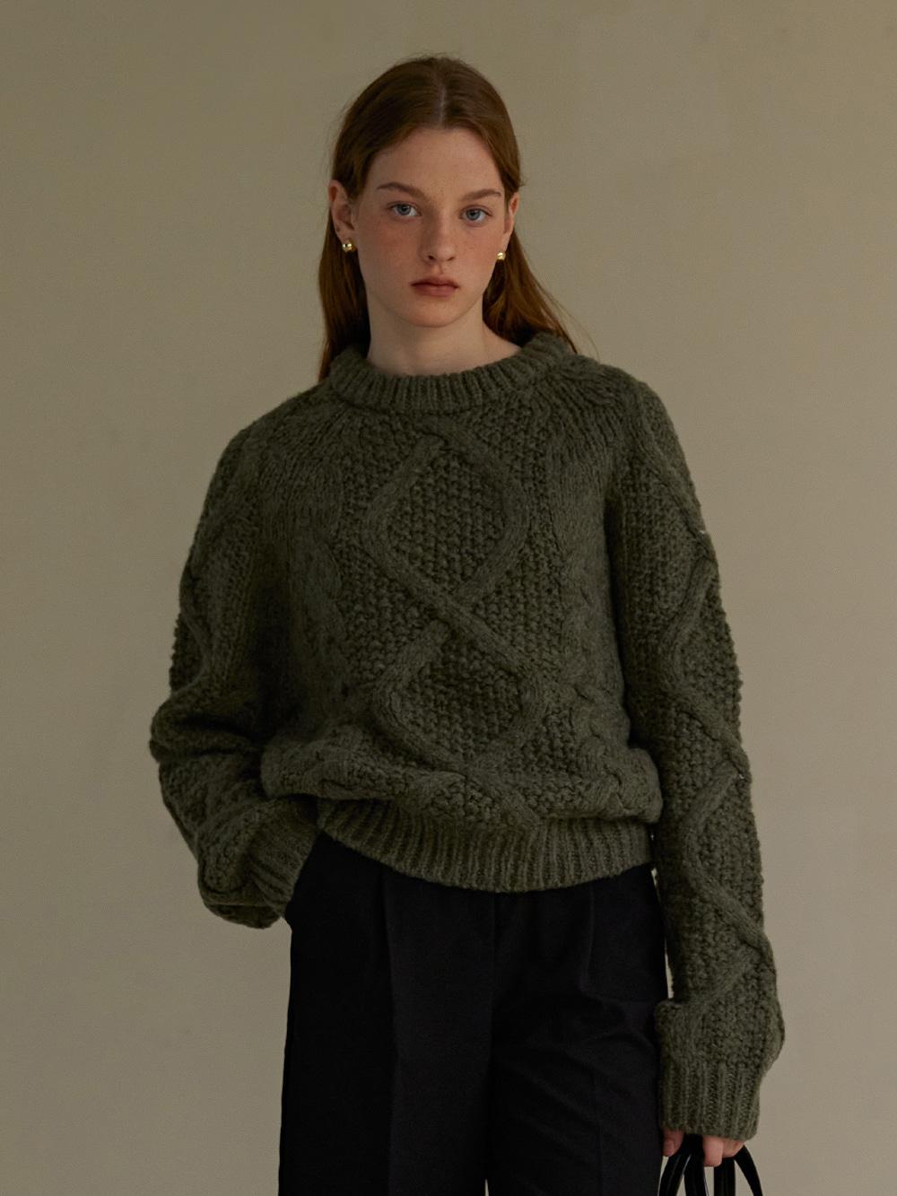 country sweater - khaki