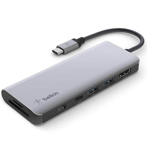 벨킨 7in1 USB C타입 멀티 허브 AVC009btSGY - 컴퓨터주변기기 | 쿠팡