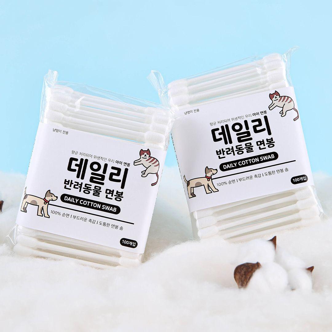 [MD추천]데일리 반려동물 면봉 100p