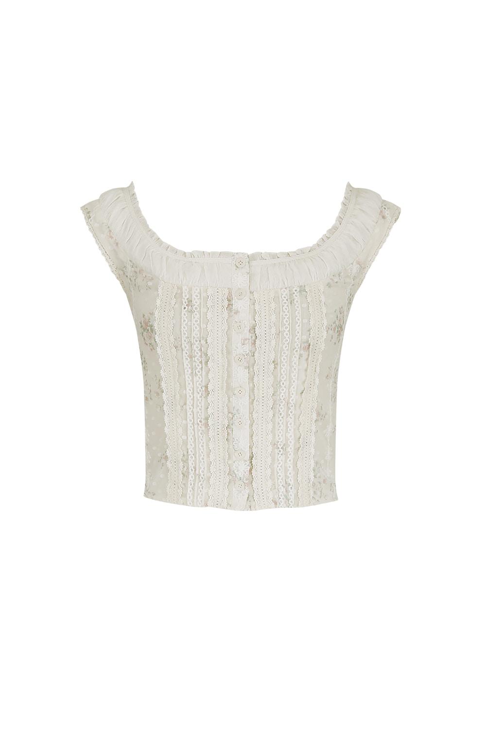 클라라 로즈 패브릭 탑