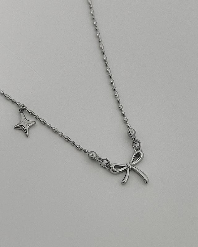 스파크 포인트 리본 목걸이 (3size)