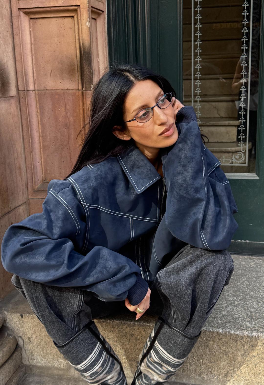 VISTA BOMBER - WASHED NAVY - XXS / WASHED NAVY