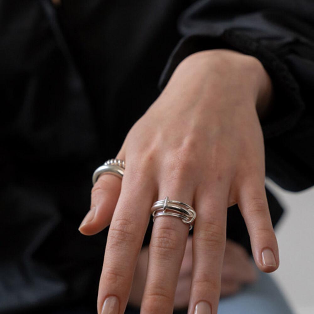 Silver share ring