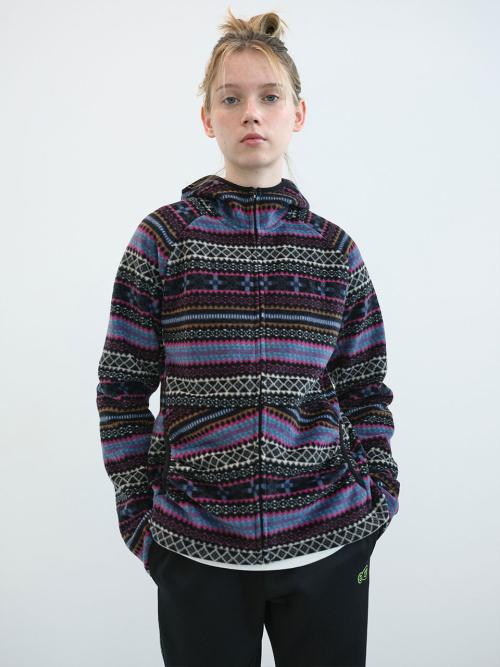 셔링 포켓 플리스 집업 후디 (Multi)