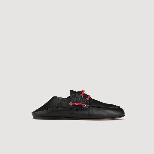 Mocassins bateau en cuir | Sandro FR
