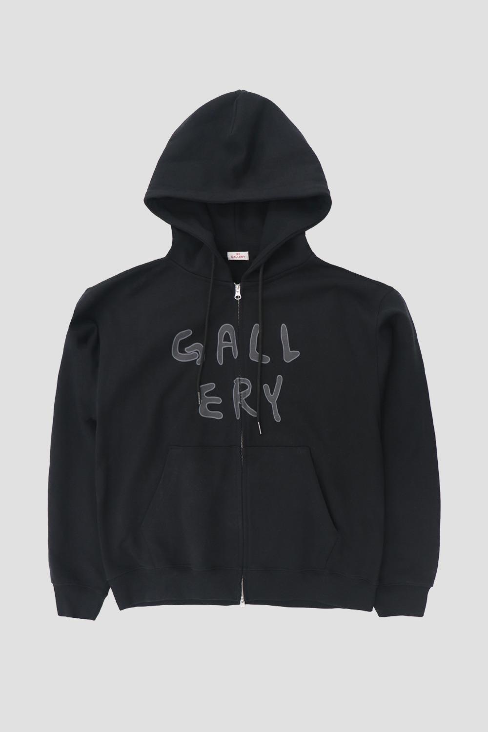 Gallery Logo Hoodie Zip-Up - Black
