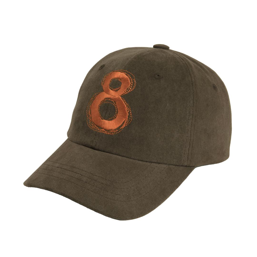 Mobius 8 logo ball cap - Olive Brown