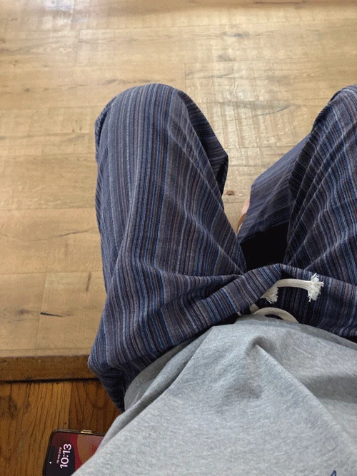 [문의폭주] Patch summer banding pants (navy)