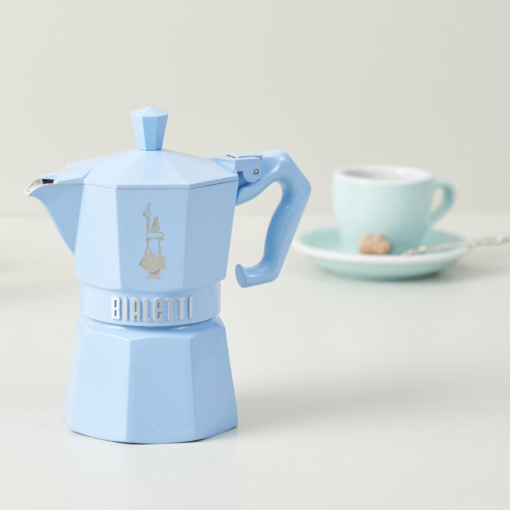 비알레띠 모카 익스클루시브 라이트 블루 3컵