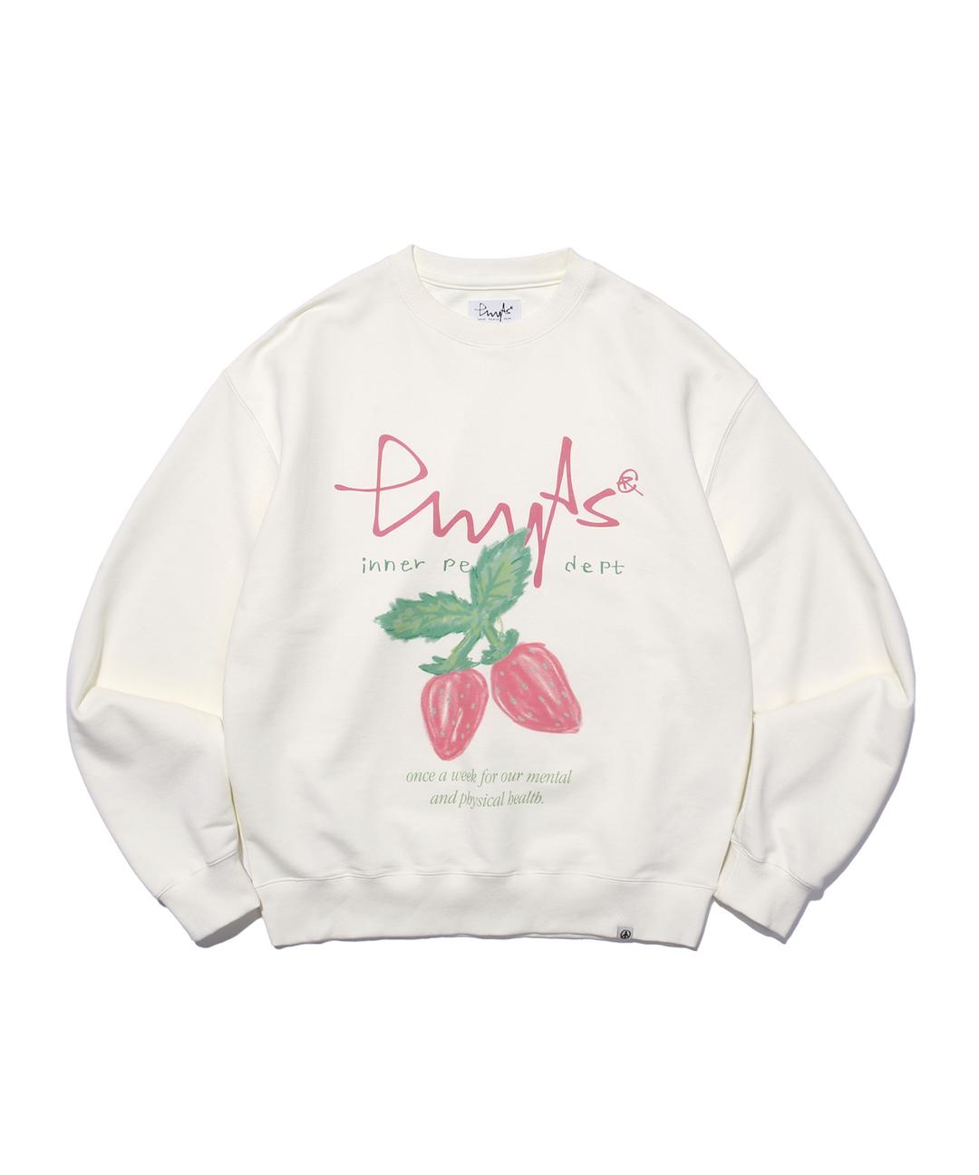 PHYPS® STRAWBERRY CREWNECK IVORY