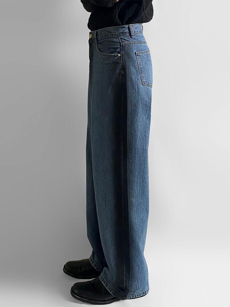 [총장 120cm] (누적 판매 90장 돌파) Dark 브러시 오버 와이드 진