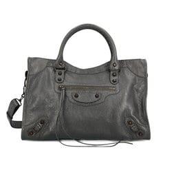 26 SS 발렌시아가 르 시티 미디엄 토트백 그레이 8230582ABEK