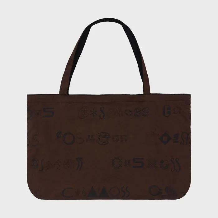 DINGBAT GRAPHIC TOTE BAG (BROWN)