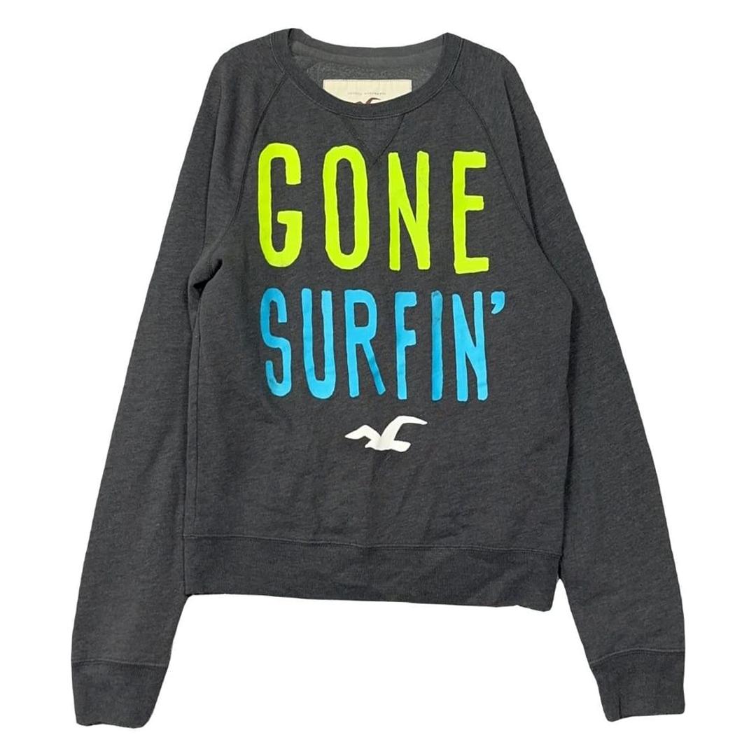 홀리스터 프린팅 그레이 맨투맨 M | 후루츠패밀리