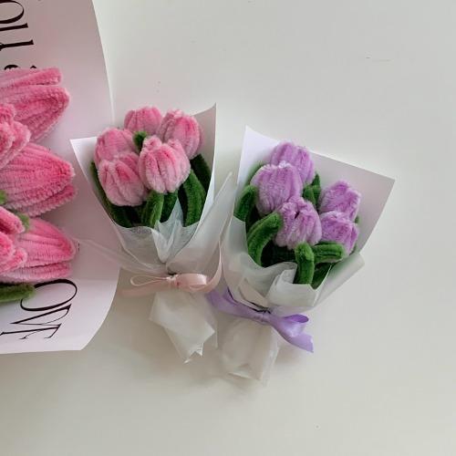 [동영상 제공] 모루 철사 공예 미니 튤립 꽃다발 DIY 패키지