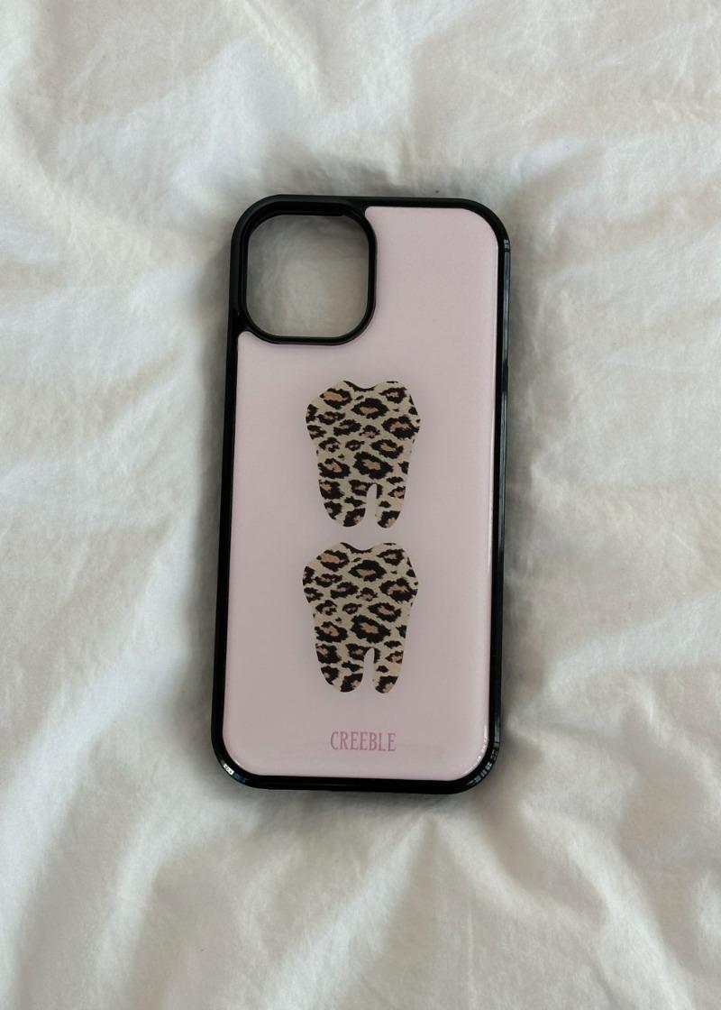 Leopard teeth epoxy bumper case