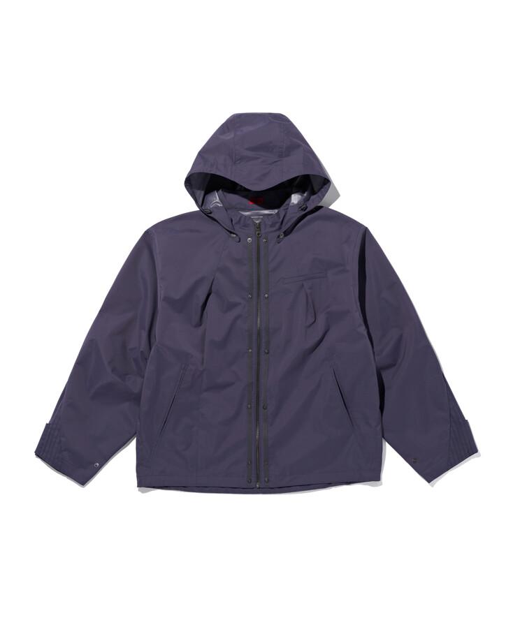 STASH HOOD WINDBREAKER - PURPLE GREY