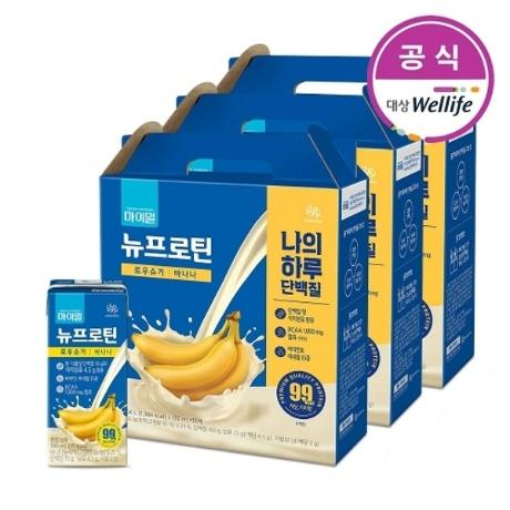 대상웰라이프 마이밀 마시는 뉴프로틴 바나나(로우슈거) 190mlx48개