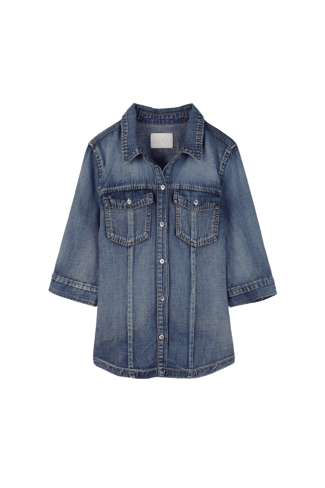 [SLOCO] Vintage washed denim shirt (2size)
