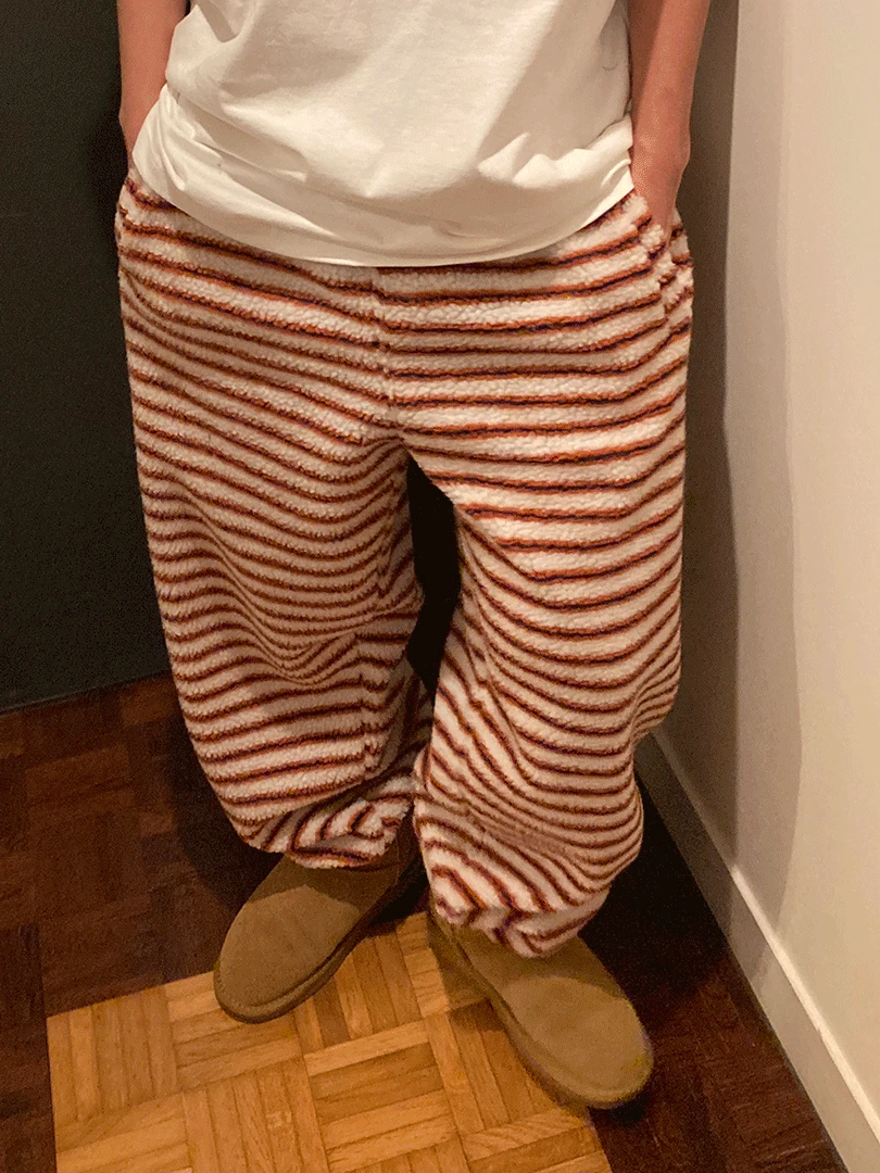 스트 후리스 조거팬츠