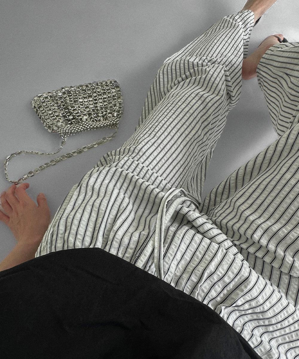 [7천장판매] 쿨 시어서커 스트라이프 밴딩 팬츠