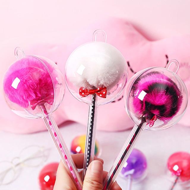 털방울 볼펜 추천 필기감좋은 선물용 귀여운 특이한 잘써지는 볼팬 예쁜 얇은