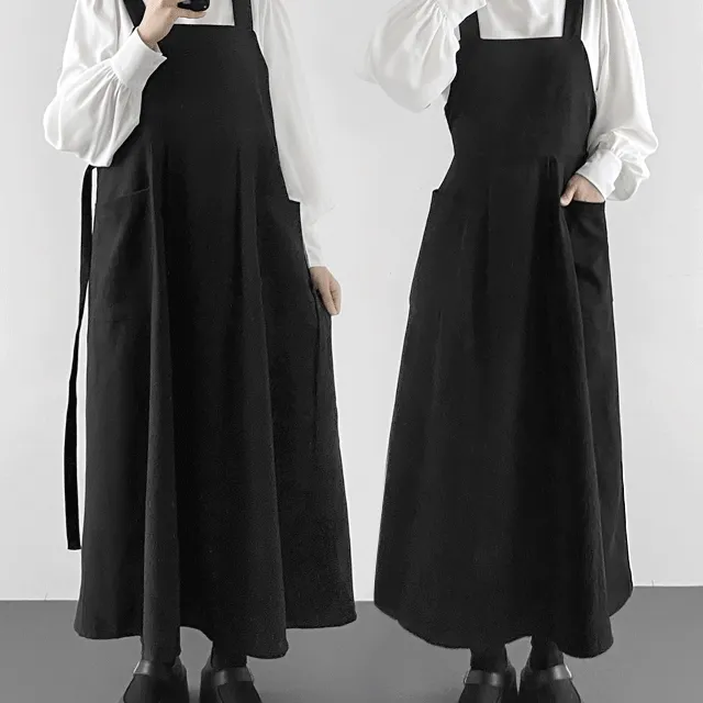 주문폭주/자체제작❣ 뷔스티에 스퀘어넥 민소매 롱원피스