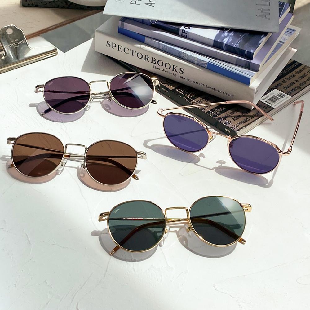 페이크미 선글라스 비삼오 B35 T 티타늄 가벼운 라운드 연예인 여자 남자 썬글라스