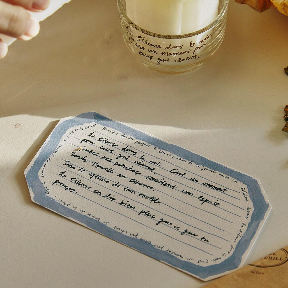 Memo Card (Vintage Blue)