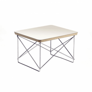 오케이저널 테이블 LTR / 크롬 베이스 / White Laminate, VITRA