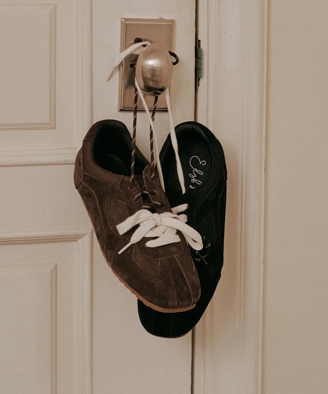 엘리자베스스튜어트 [FW컬러추가] 더블 레이스업 스웨이드 메쉬 스니커즈 EBAL157113+57141