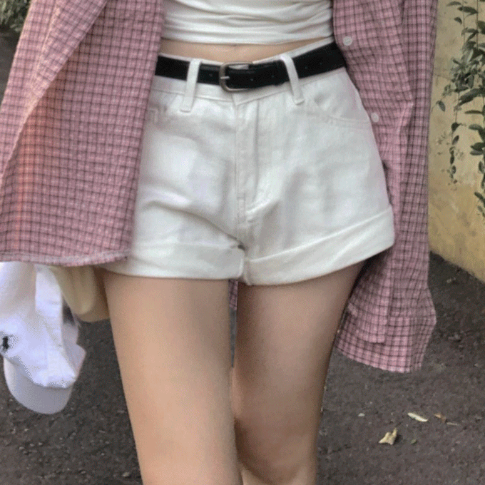 히니크 [봄신상] 모코 숏팬츠 벨트 세트 -7 color