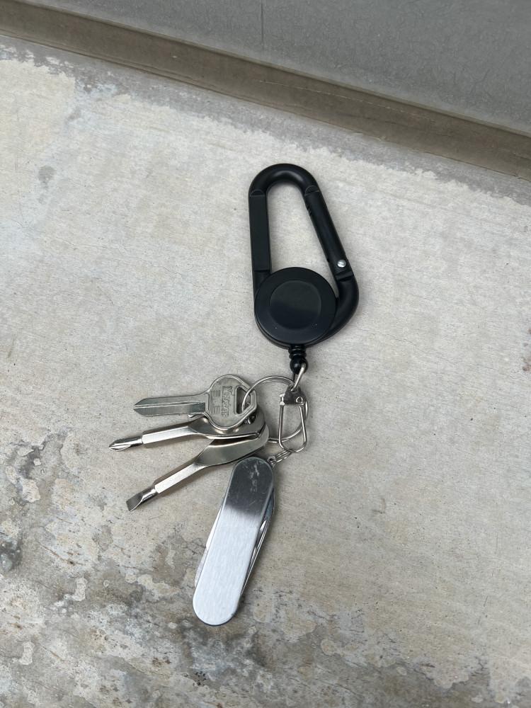 다용도 와이어 키링 공구 키홀더 팬츠 바지 키링