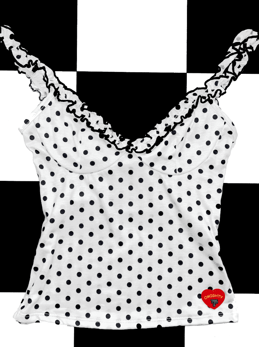 PALMA POLKA TOP IN WHITE