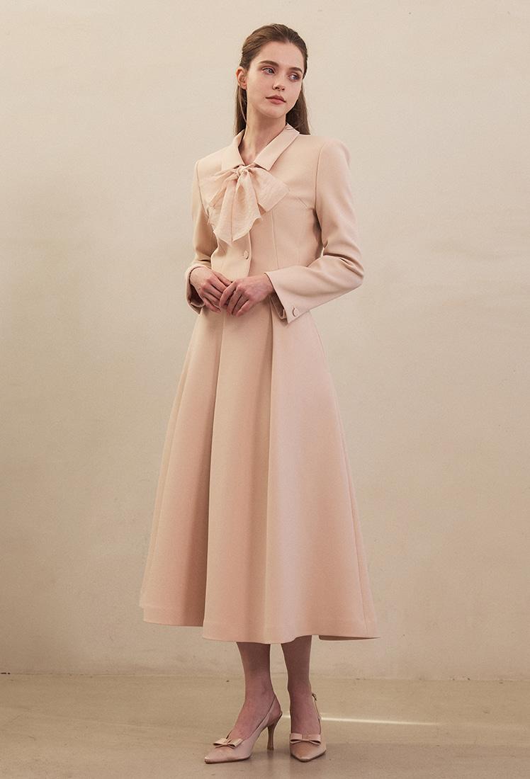 Lucy Long Skirt (Pink Beige)