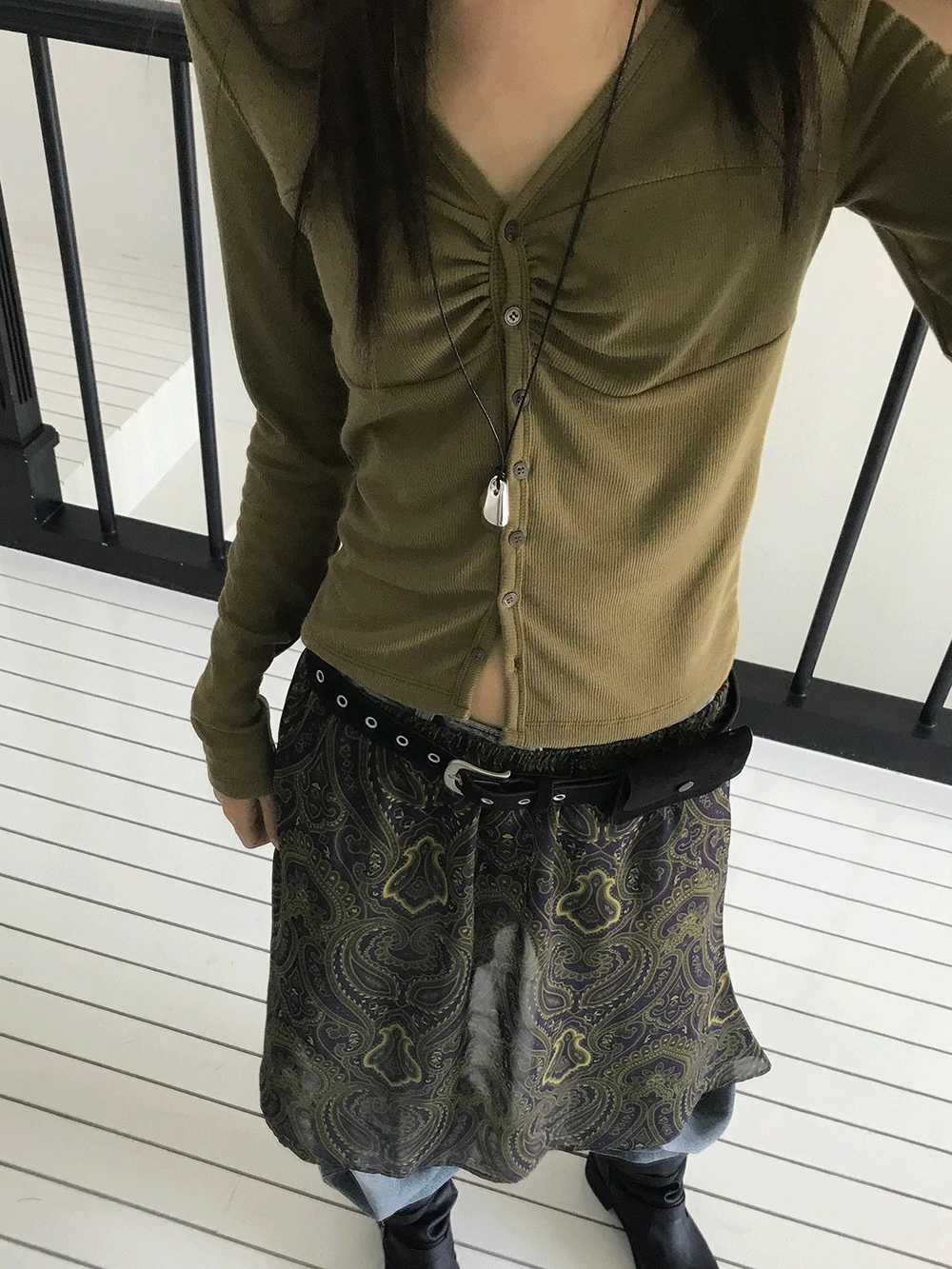 GOLGI SHIRRING CARDIGAN (3COLORS)