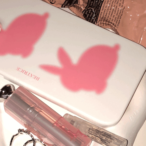 [Spring!!] Blurry Blossom Bunny - Pink Bunny (Hard Case, Matte)