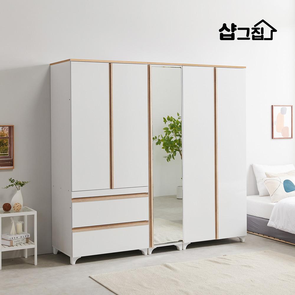 루미 서랍 싱글옷장 학생 옷장 800 이불장롱 거울 틈새옷장 400