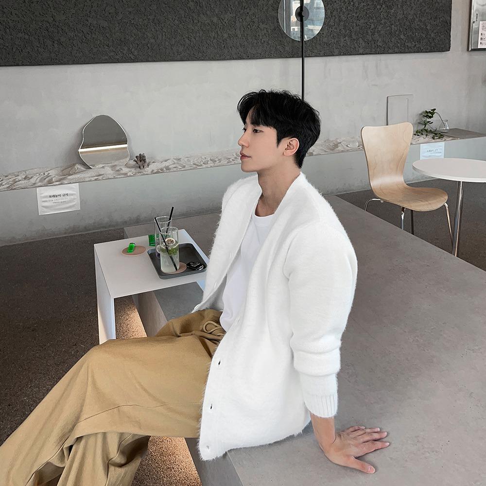 유얼 비버 앙고라 니트 가디건 (4color)