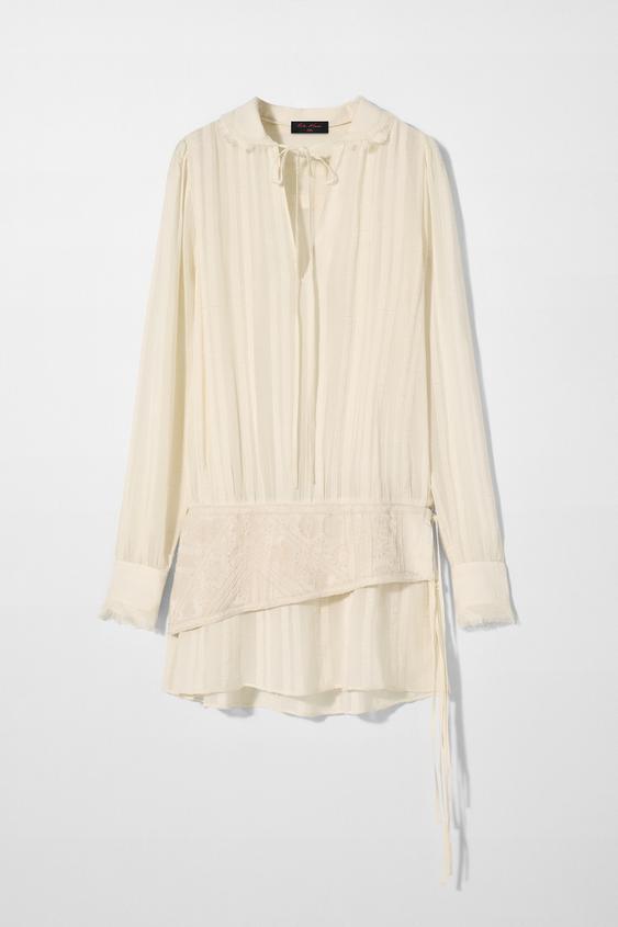 ROBE CEINTURE LARGE BRODERIES KATE MOSS X ZARA