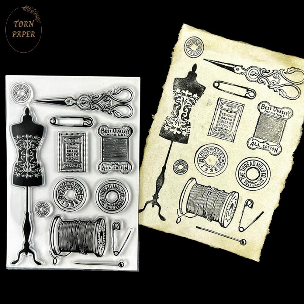 Cora Crea Crafts 코라 크리 크래프트 Sewing Clear Stamps CCC 045